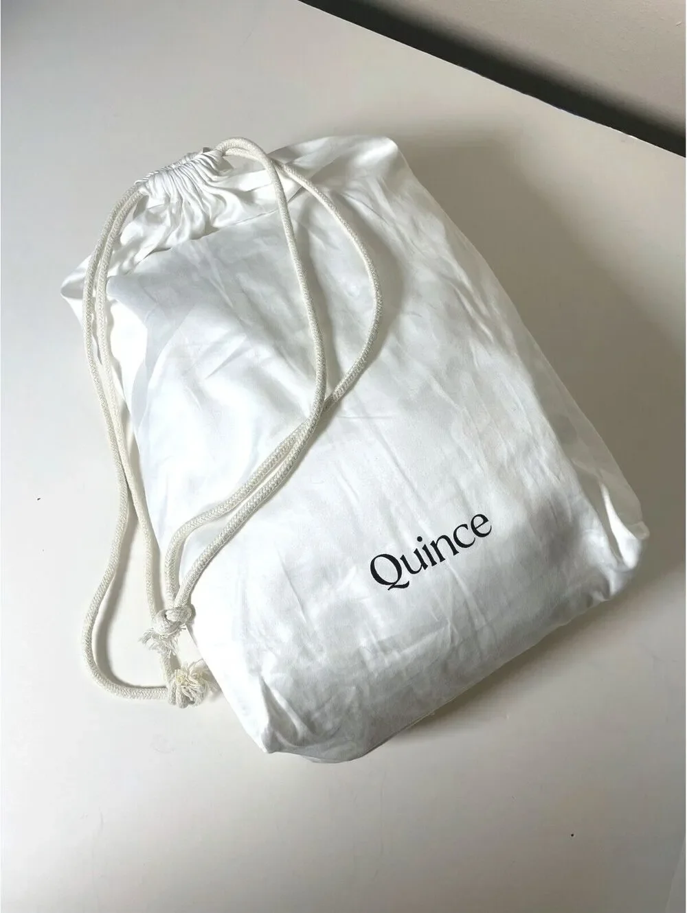 Quince White 100% Cotton King 3-Piece Bedding Set Flat Sheet & 2 Pillowcases